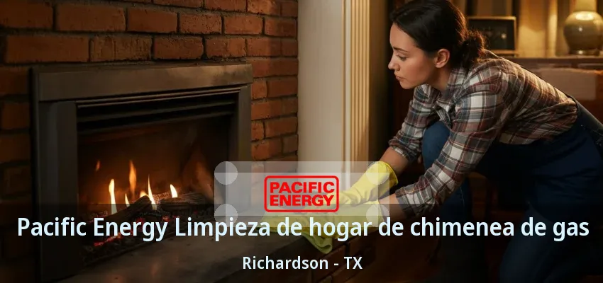 Pacific Energy Limpieza de hogar de chimenea de gas Richardson - TX