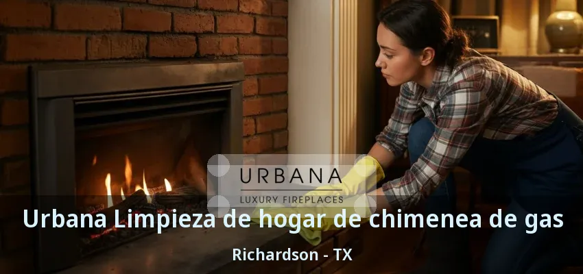 Urbana Limpieza de hogar de chimenea de gas Richardson - TX