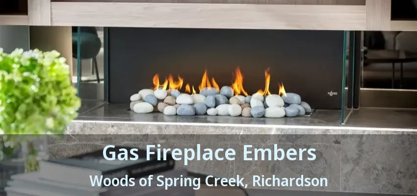 Gas Fireplace Embers Woods of Spring Creek, Richardson - TX