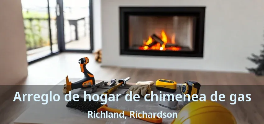 Arreglo de hogar de chimenea de gas Richland, Richardson - TX