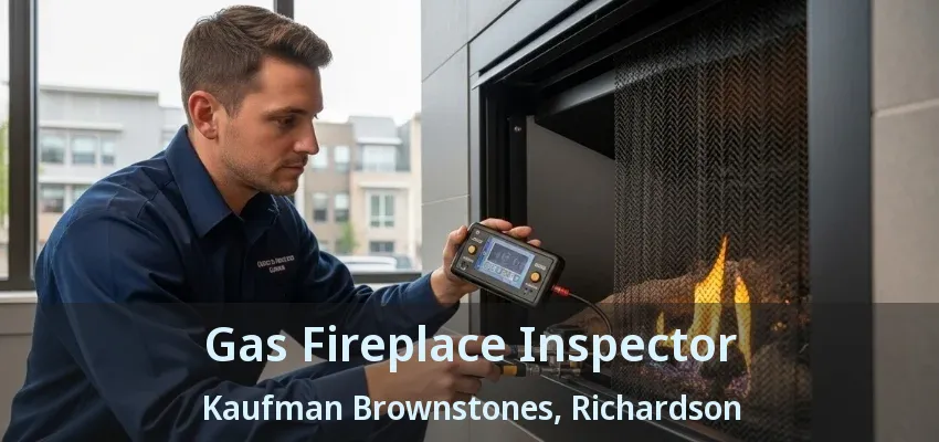 Gas Fireplace Inspector Kaufman Brownstones, Richardson - TX