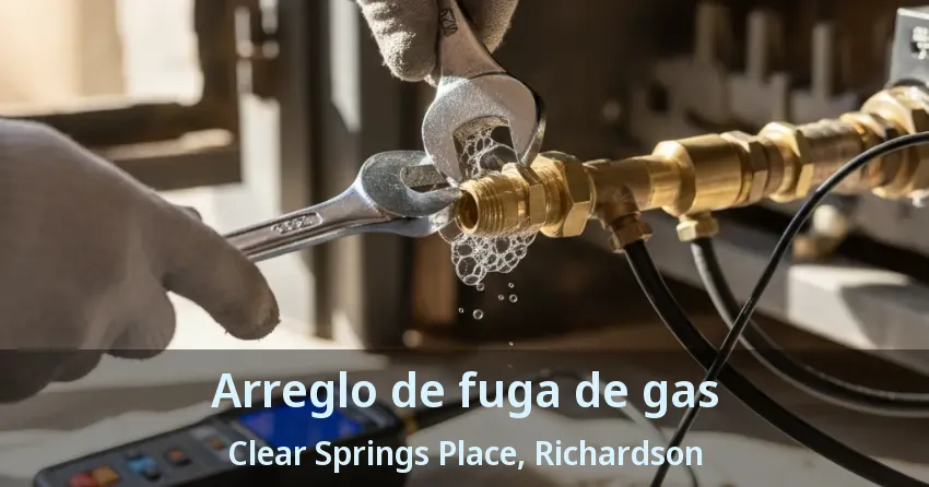 Arreglo de fuga de gas Clear Springs Place, Richardson - TX Arreglo de fuga de gas Clear Springs Place, Richardson - TX
