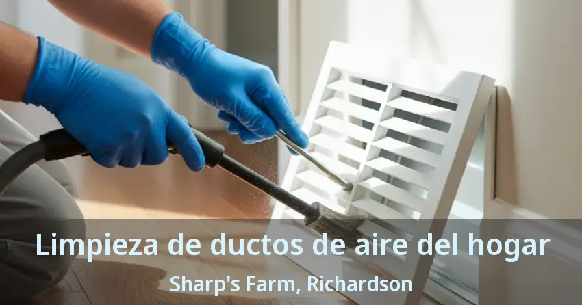 Limpieza de ductos de aire del hogar Sharp's Farm, Richardson - TX