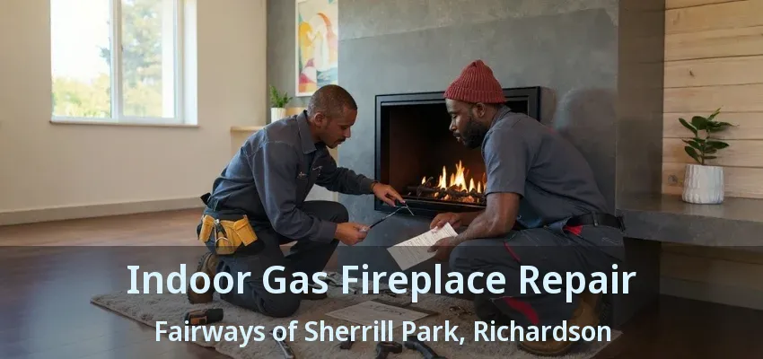 Indoor Gas Fireplace Repair Fairways of Sherrill Park, Richardson - TX