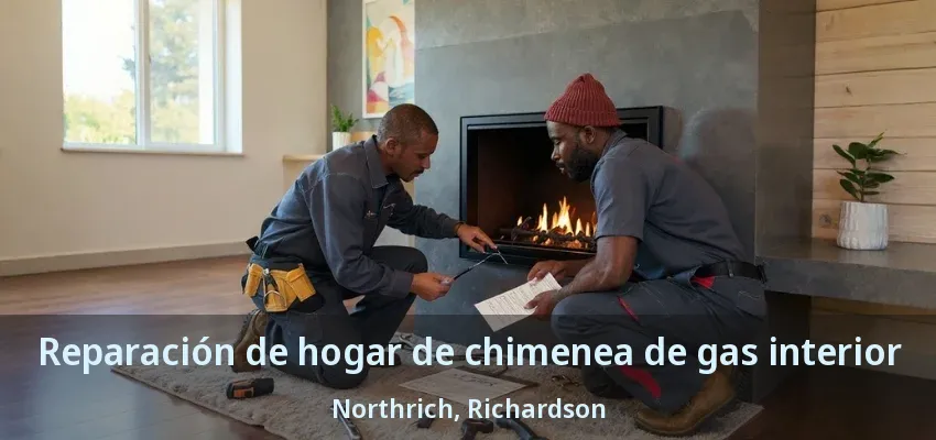 Reparación de hogar de chimenea de gas interior Northrich, Richardson - TX