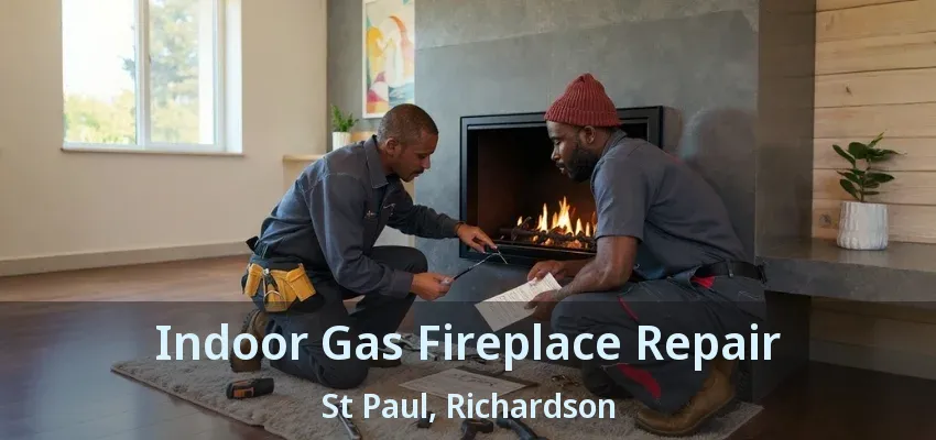 Indoor Gas Fireplace Repair St Paul, Richardson - TX