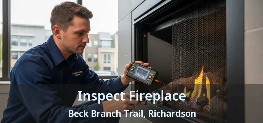 Inspect Fireplace Beck Branch Trail, Richardson - TX