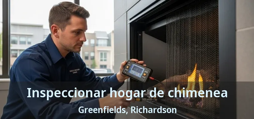 Inspeccionar hogar de chimenea Greenfields, Richardson - TX