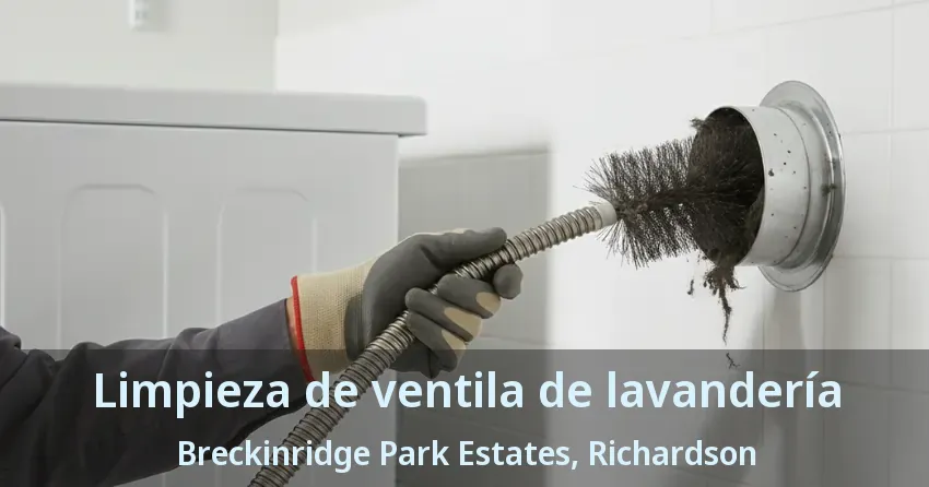 Limpieza de ventila de lavandería Breckinridge Park Estates, Richardson - TX