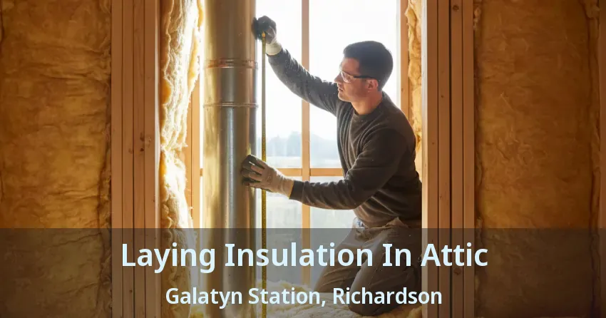 Laying Insulation In Attic Galatyn Station, Richardson - TX