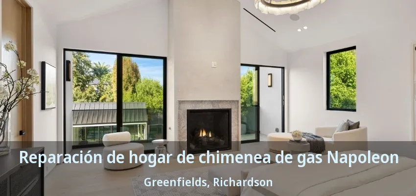 Reparación de hogar de chimenea de gas Napoleon Greenfields, Richardson - TX