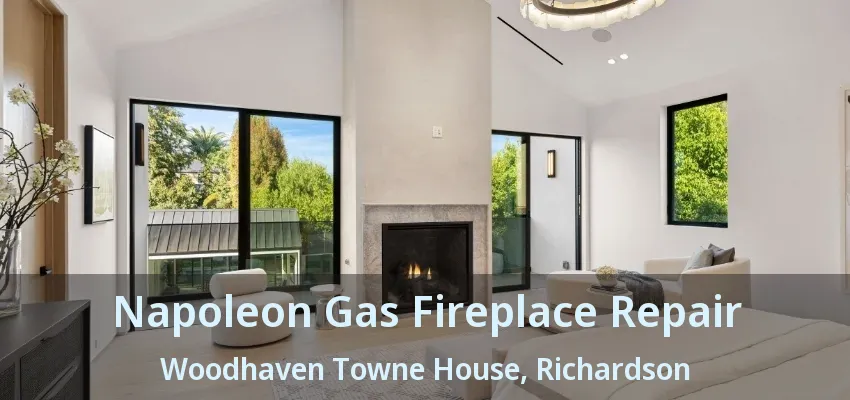 Napoleon Gas Fireplace Repair Woodhaven Towne House, Richardson - TX