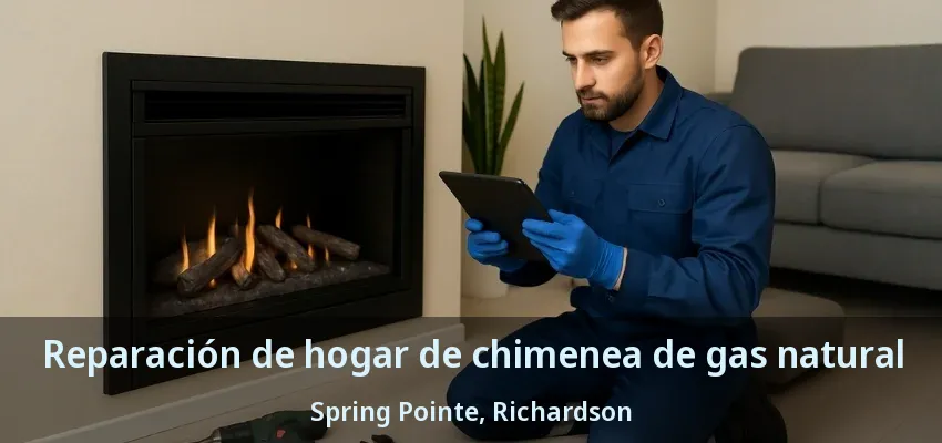 Reparación de hogar de chimenea de gas natural Spring Pointe, Richardson - TX