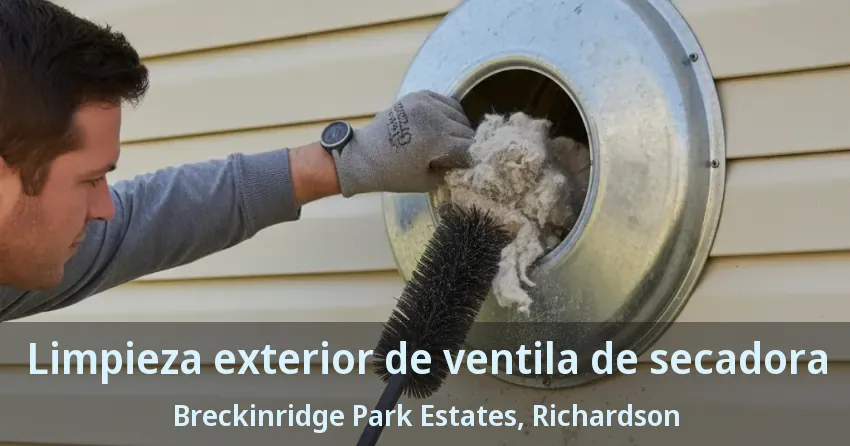 Limpieza exterior de ventila de secadora Breckinridge Park Estates, Richardson - TX