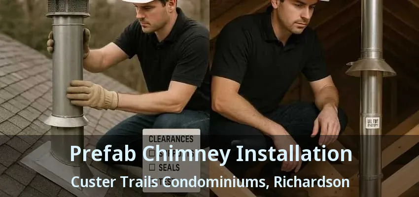 Prefab Chimney Installation Custer Trails Condominiums, Richardson - TX