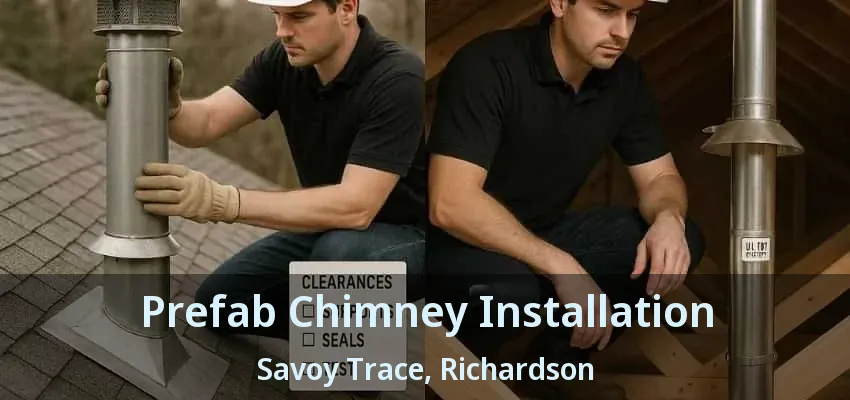 Prefab Chimney Installation Savoy Trace, Richardson - TX