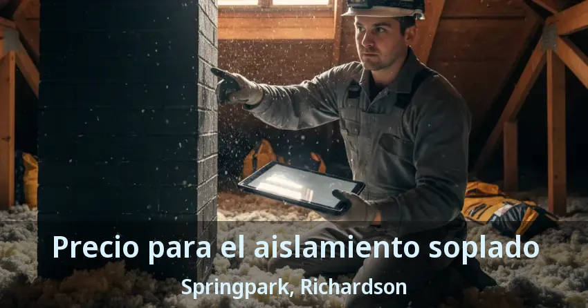 Precio para el aislamiento soplado Springpark, Richardson - TX