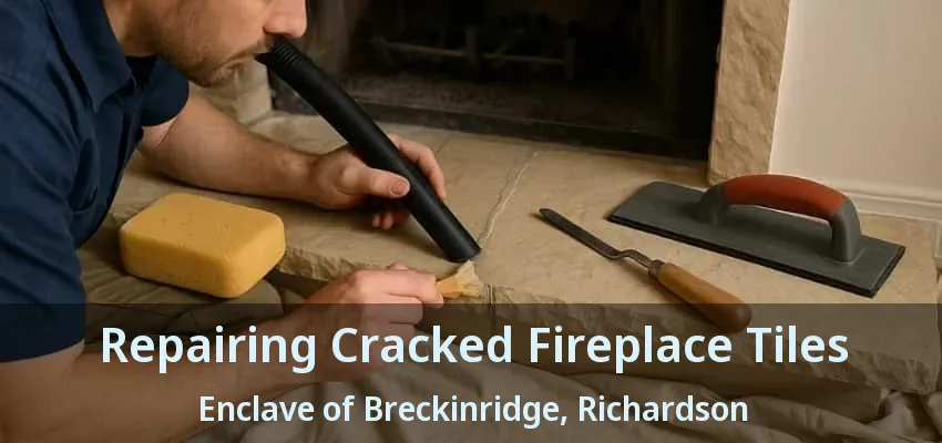 Repairing Cracked Fireplace Tiles Enclave of Breckinridge, Richardson - TX