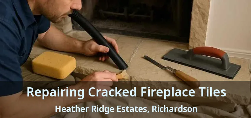 Repairing Cracked Fireplace Tiles Heather Ridge Estates, Richardson - TX