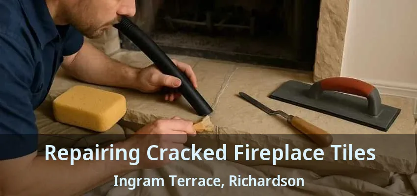 Repairing Cracked Fireplace Tiles Ingram Terrace, Richardson - TX