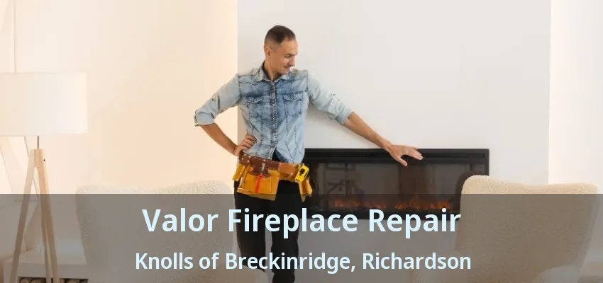 Valor Fireplace Repair Knolls of Breckinridge, Richardson - TX