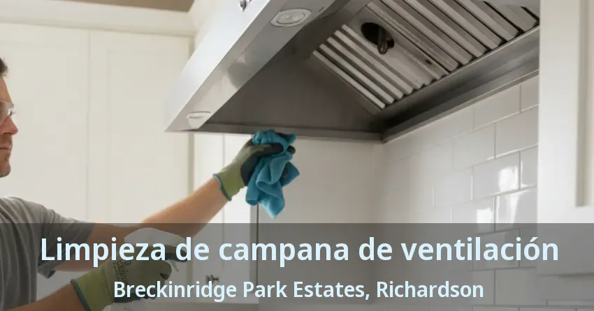 Limpieza de campana de ventilación Breckinridge Park Estates, Richardson - TX