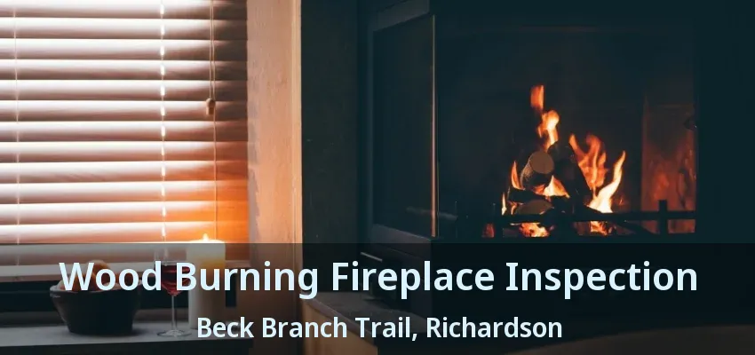 Wood Burning Fireplace Inspection Beck Branch Trail, Richardson - TX