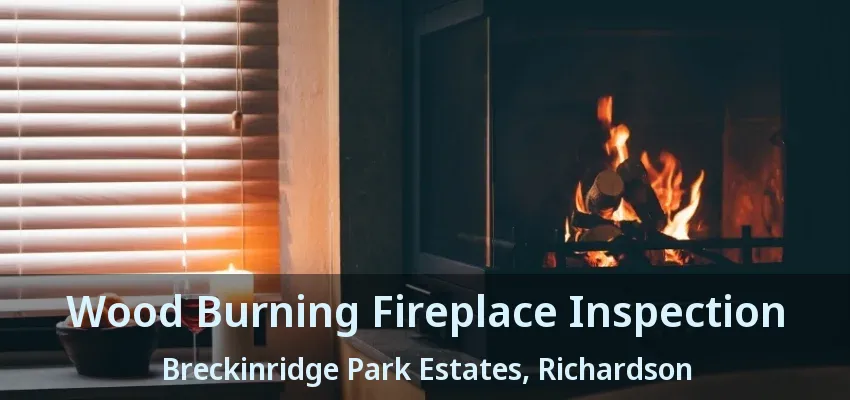 Wood Burning Fireplace Inspection Breckinridge Park Estates, Richardson - TX