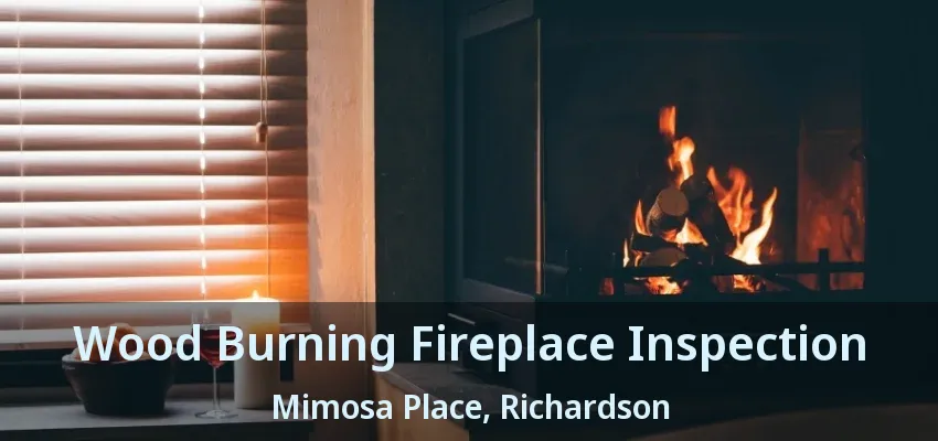 Wood Burning Fireplace Inspection Mimosa Place, Richardson - TX