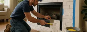 Repairing Cracked Fireplace Tiles Richardson